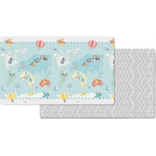 Skip Hop Doubleplay Reversible Playmat-Little Travelers/Herringbone