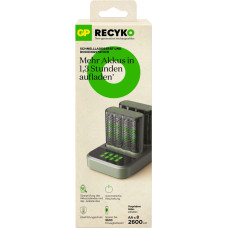 Gp Batteries GP ReCyko M452 8-fach LCD-Model Docking St. + 4x AA NiMh 2600mAh