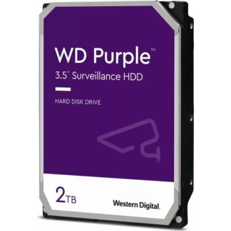 Western Digital HDD|WESTERN DIGITAL|Purple|2TB|SATA|256 MB|3,5