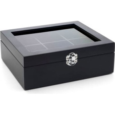 Bredemeijer Tea Bag Box black with 6 compartments       184011