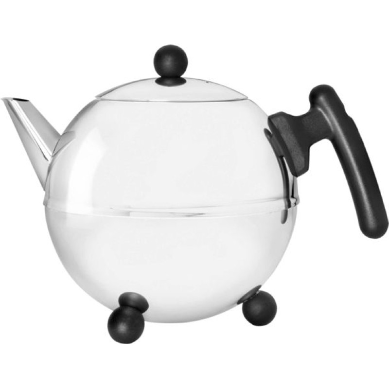 Bredemeijer Teapot Bella Ronde 1,2l inox/black 1304Z