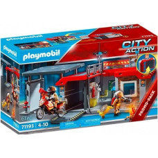 Playmobil Figures set City Action 71193 Take Along Fire Station