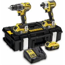 Dewalt .ZESTAW COMBO 18V (DCD796+DCF887) 3x5,0Ah TOUGH SYSTEM DCK266P3