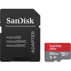 Sandisk Ultra microSDXC card 512GB 150MB/s A1 + Adapter SD