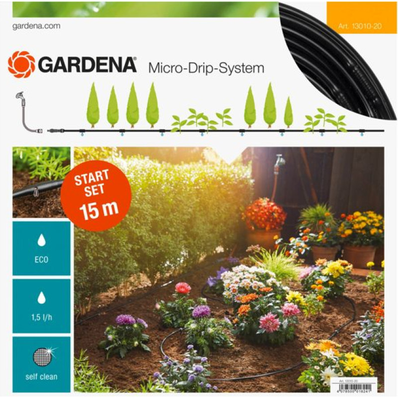 Gardena Micro-Drip Start Set Row of Plants S