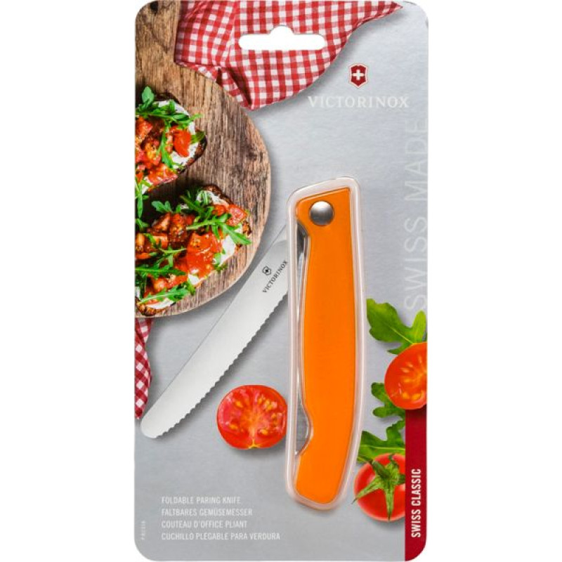 Victorinox Swiss Classic Foldable Paring Knife  orange