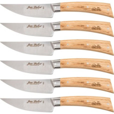 Laguiole Jean Dubost Laguiole 6 pcs. Steak Knife Set, Oak Wood