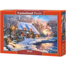 Castor Puzzle 500 elements Winter Cottage