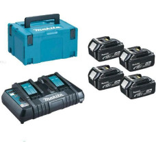 Makita ZESTAW ZASILAJĄCY 18V (BL1850Bx4+DC18RD) MAKPAC