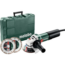 Metabo .SZLIFIERKA KĄT.125 /WQ 1100-125 WALIZKA + 2 TARCZE DIAMENTOWE