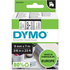 Dymo D1 9mm Black/Clear labels 40910