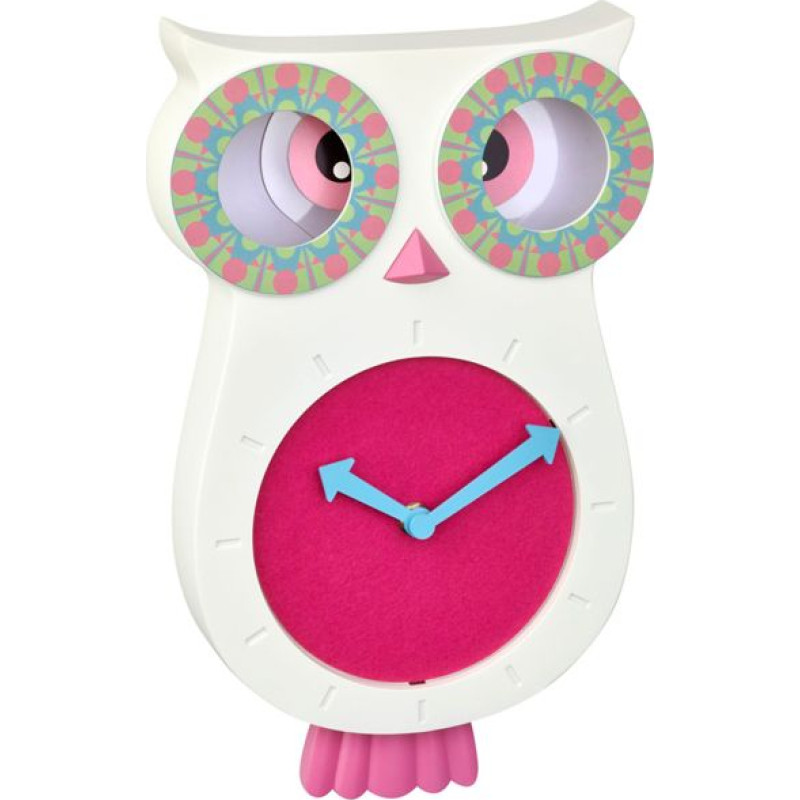 Tfa-Dostmann TFA 60.3052.02    white/pink Lucy Kids Pendulum Clock  Owl