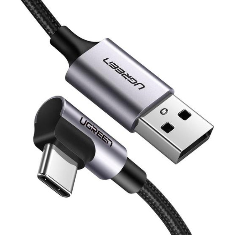 Ugreen 50940 USB kabelis USB 2.0 5 m USB A USB C Melns, Sudrabs