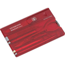 Victorinox SWISSCARD red transparent