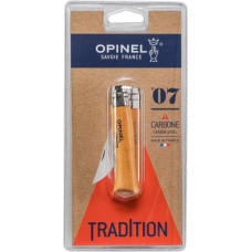 Opinel pocket knife No. 07 carbon w. wood handle