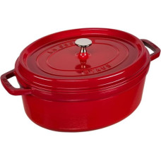 Staub Oval Cocotte, 31cm cast iron, cherry