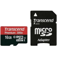 Transcend microSDHC         16GB Class 10 UHS-I 400x + SD Adapter