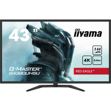 Iiyama LCD Monitor|IIYAMA|43"|Gaming/4K|Panel VA|3840x2160|16:9|144Hz|Matte|0.4 ms|Speakers|Tilt|Colour Black|G4380UHSU-B1