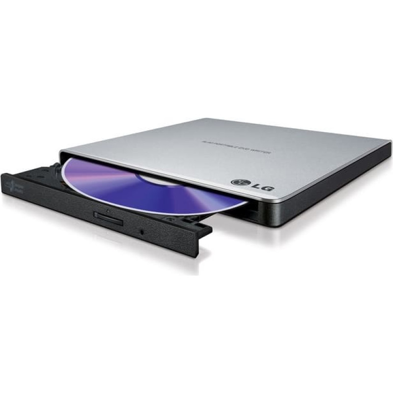 LG GP57ES40 optiskā iekārta (CD, DVD-RW, Blu-Ray) DVD±RW Melns, Sudrabs