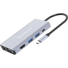 Conceptronic DONN20G Vadu USB 3.2 Gen 1 (3.1 Gen 1) Type-C Pelēks