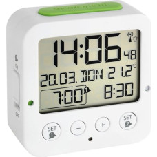 Tfa-Dostmann TFA 60.2528.02 Bingo white Digital RC Alarm Clock w. Temper