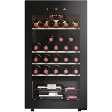 Haier Wine Bank 50 Serie 3 HWS34GGH1 Kompresora vīna dzesētājs Brīvi novietots Melns 34 pudele (-es)