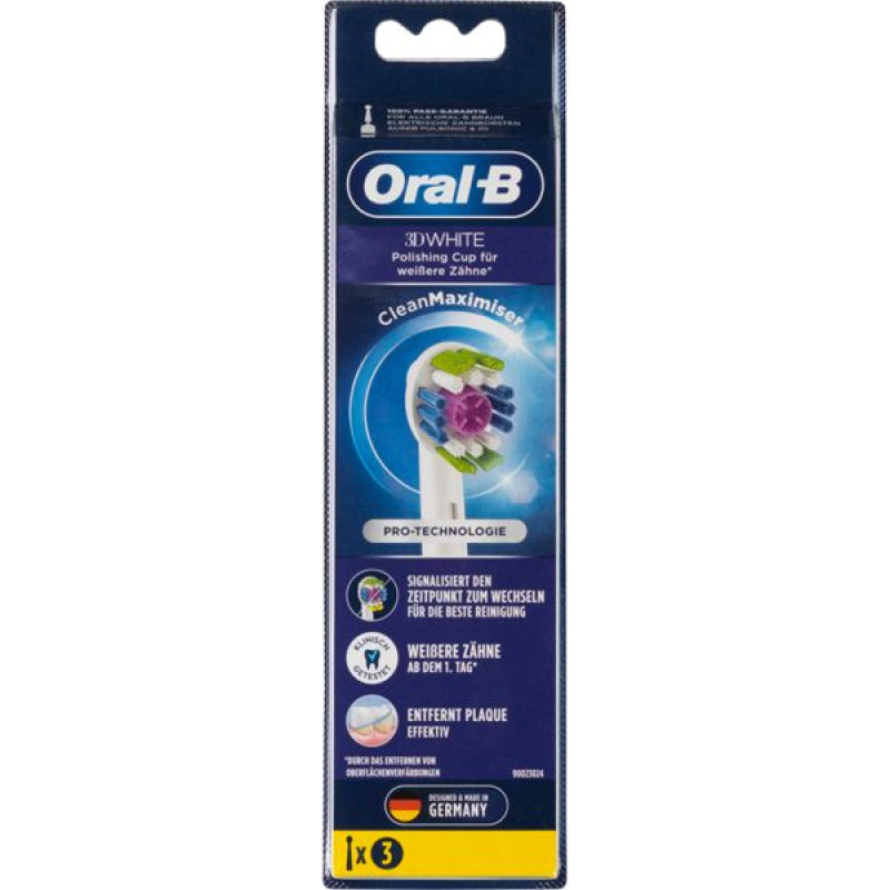 Oral-B Toothbrush heads   3pcs Clean 3D White CleanMaximizer