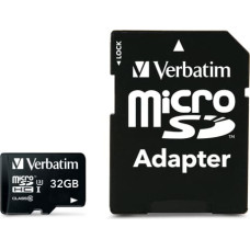 Verbatim Pro 32 GB MicroSDHC UHS Klases 10