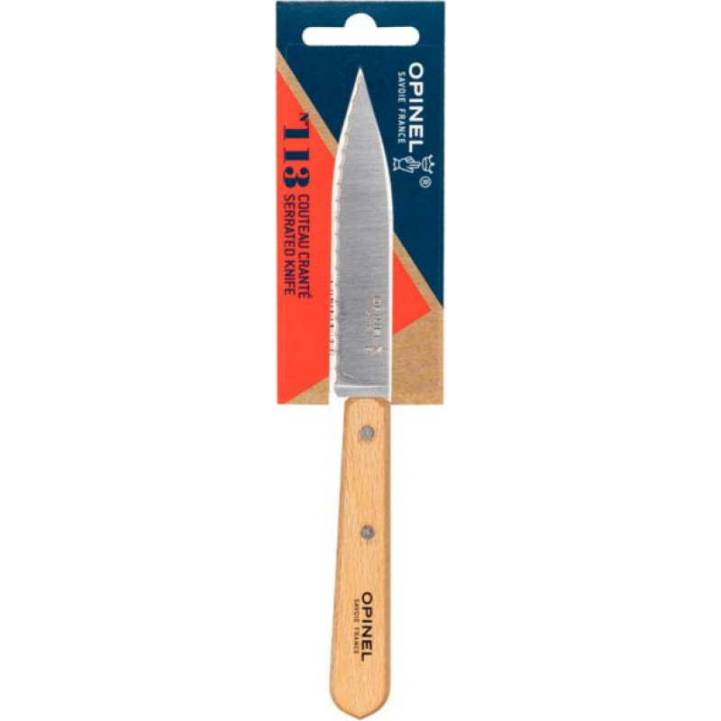 Opinel serrated knife No. 113 Natural