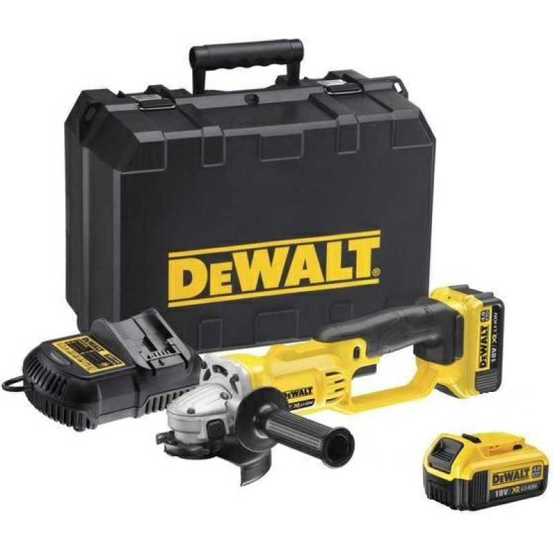 Dewalt SZLIFIERKA KĄTOWA 18V 125mm 2 x 4,0Ah XR LI-ION DCG412M2