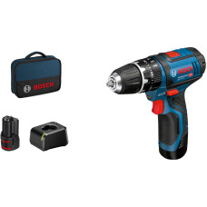 Bosch GSB 12V-15 Professional 1300 RPM Melns, Zils