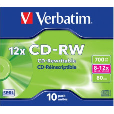 Verbatim CD-RW 12x 700MB 10P JC 43148