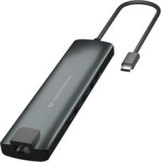 Conceptronic DONN06G USB 3.2 Gen 1 (3.1 Gen 1) Type-C Melns, Sudrabs