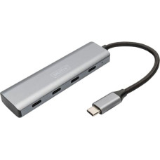 Digitus USB-C 4 Port HUB Alumin. Housing 4xUSB-C 3.1 Gen1,5Gbps