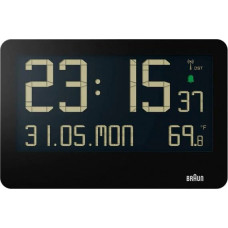 Braun BC 14 black Radio Wall Clock digital