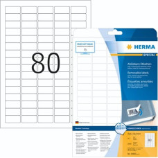 Herma Labels white  35,6x16,9 mm 25 sheet 2000 pcs remov.   10003