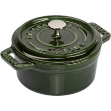 Staub Mini Cocotte 10cm round basil green, cast iron