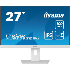 Iiyama LCD Monitor|IIYAMA|27"|Business|Panel IPS|2560x1440|16:9|100Hz|Matte|0.4 ms|Speakers|Swivel|Pivot|Height adjustable|Tilt|Colour White|XUB2792QSU-W6