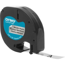 Dymo Letratag Band Metal silver 12 mm x 4 m