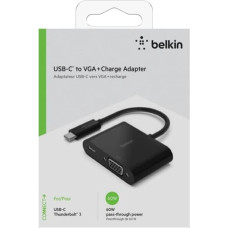 Belkin USB-C to VGA-Adapter 60W PD, black AVC001btBK