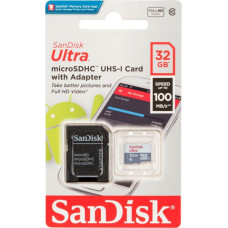 Sandisk Ultra Lite microSDHC Ad. 32GB 100MB/s  SDSQUNR-032G-GN3MA