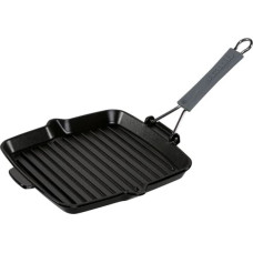 Staub Square Grill Pan  24cm cast iron, black, induction