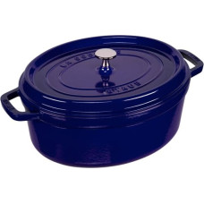 Staub Oval Cocotte, 31cm cast iron, dark blue