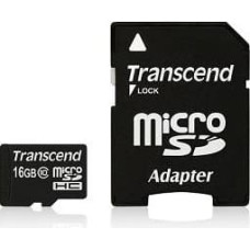 Transcend microSDHC         16GB Class 10 + SD-Adapter