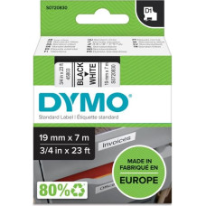 Dymo D1 19mm Black/White labels 45803