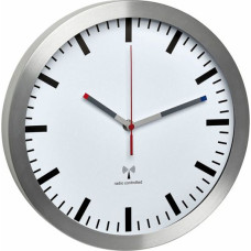 Tfa-Dostmann TFA 60.3528.02  radio-controlled wall clock aluminium