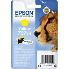 Epson T0714 tintes kārtridžs 1 pcs Oriģināls Standarta produktivitāte Dzeltens