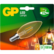 Gp Batteries GP Lighting LED Candle Gold E14 2W (11W)  Filament     GP 080565