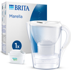 Brita Marella Filtra krūze 2,4 L Caurspīdīgs, Balts