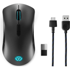 Lenovo Legion M600 Wireless Gaming pele Speļu Abām rokām RF Wireless + Bluetooth + USB Type-A Optisks 16000 DPI